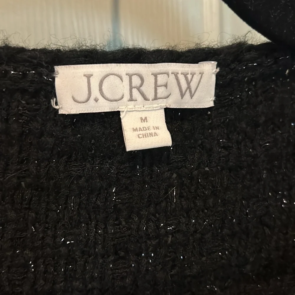 Crew Sparkle Cardigan Size M - Picture 3 of 5